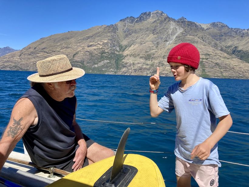 A question from the crew’s youngest