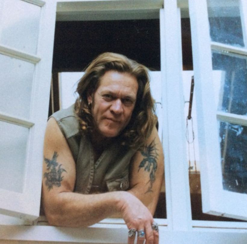 Leaning out the window, younger days